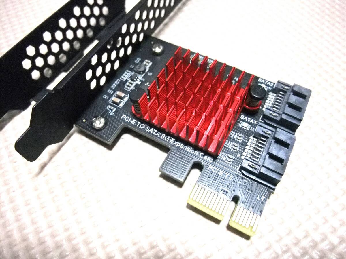 ★ SATA 3.0 2ポート 拡張カード 増設カード PCI-E 3.0 GEN3 6Gbp/s ロープロファイル 動作品の画像2