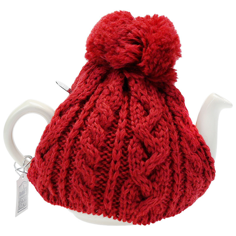  black tea. genuine England. home use tea cozy 2 cup minute 600ml size for red Britain made wool 100% cable braided cold .... make tea cozy 