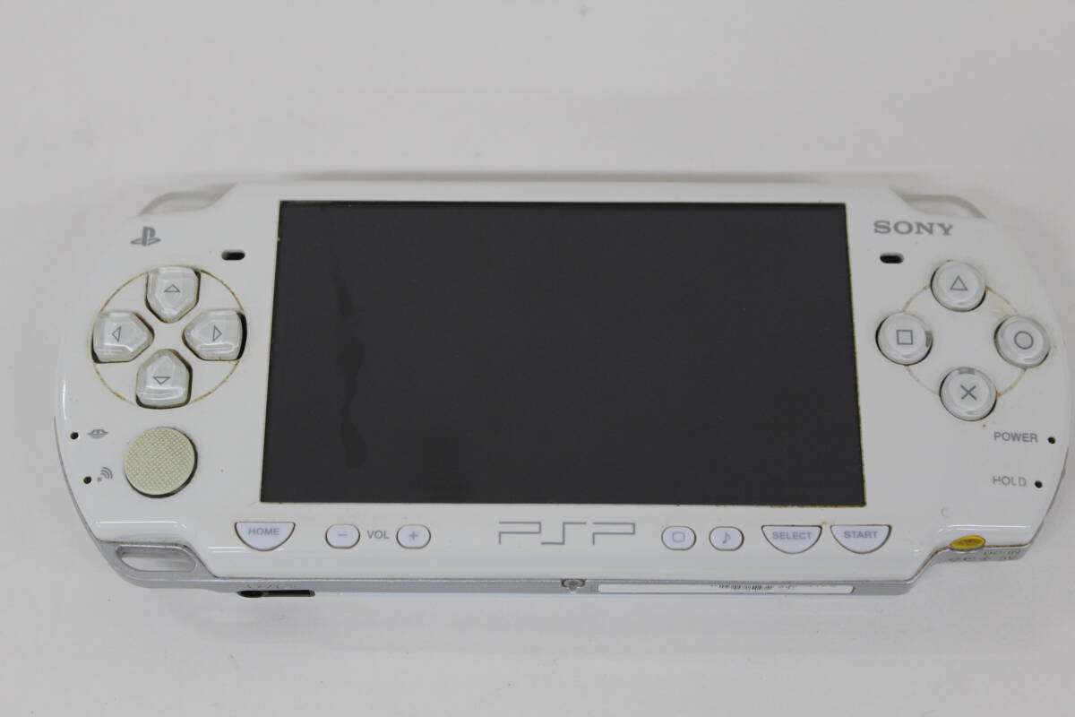 動作未確認 PSP ゲーム機 本体 ホワイト プレイステーション ポータブル 激安一円スタート_画像1