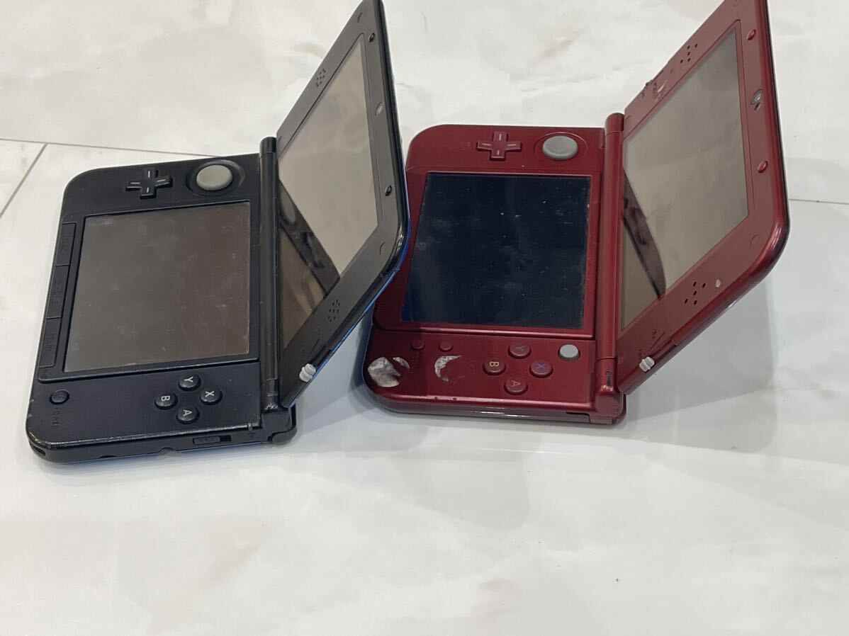 任天堂 ニンテンドー New Nintendo 3DSLL RED-001 モンスターハンター SPR-001 ゼルネアス イベルタル ブルー 2台 まとめ売り ジャンク #L_画像7