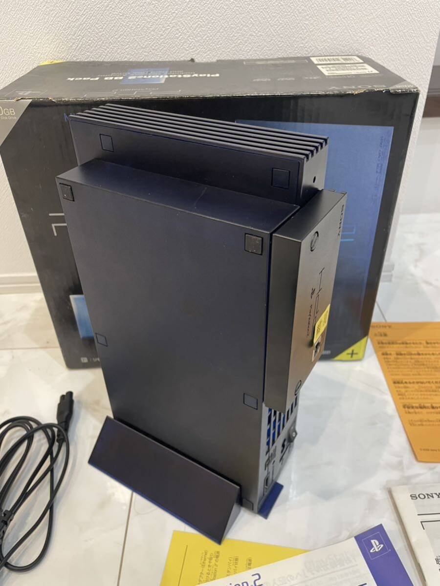 【通電OK】PlayStation2 BB Pack ミッドナイトブルー　SCPH-50000 MB/NH プレステ2 PS2 箱付き SONY 現状品 コントローラー 無し 4060260_画像3