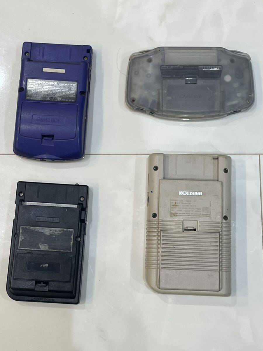 Nintendo ニンテンドー 任天堂 ゲームボーイ GAME BOY COLOR ゲームボーイカラー アドバンス pocket ADVANCE 4台 まとめ 売り ジャンク #L1_画像2