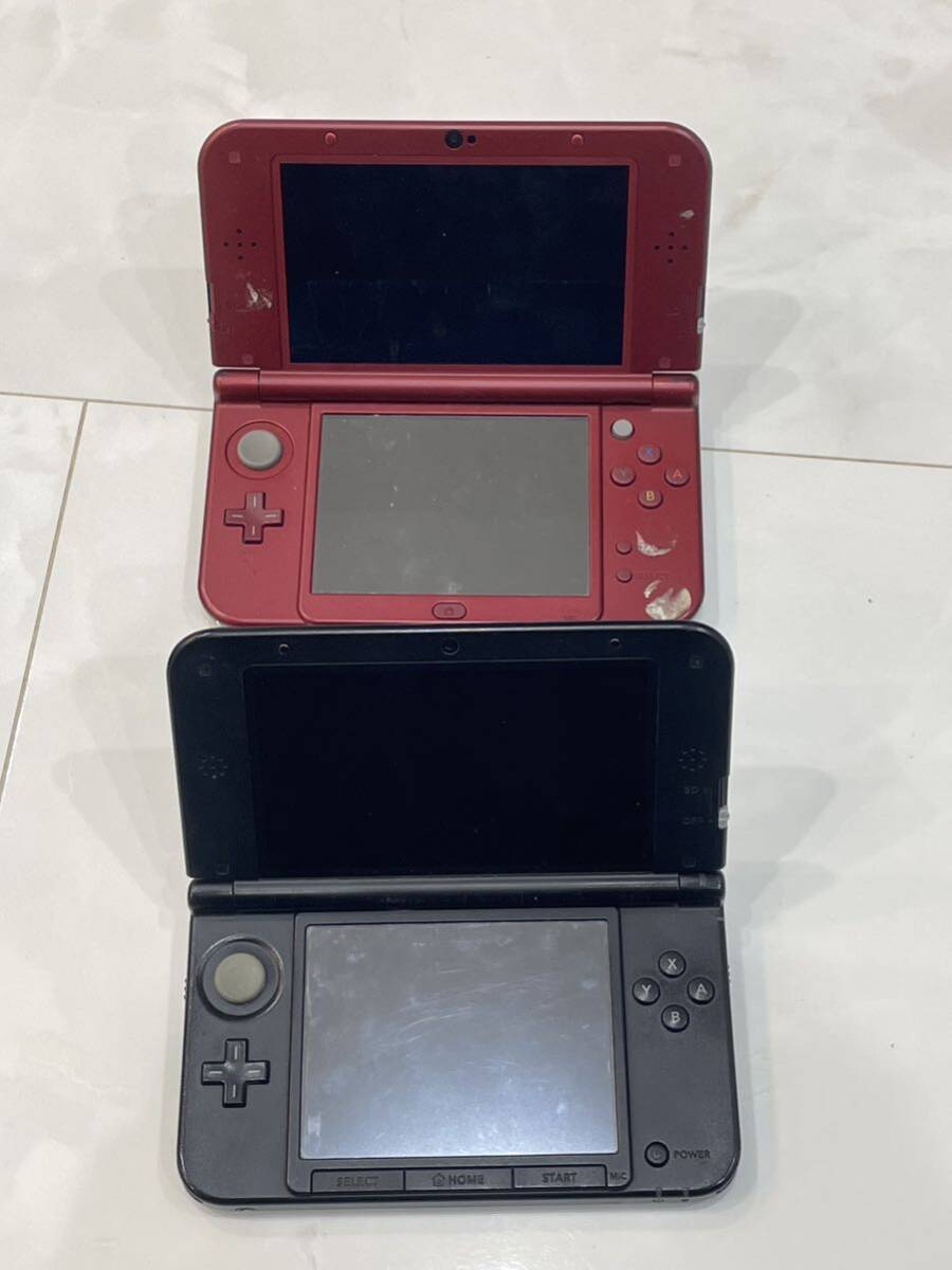任天堂 ニンテンドー New Nintendo 3DSLL RED-001 モンスターハンター SPR-001 ゼルネアス イベルタル ブルー 2台 まとめ売り ジャンク #L_画像6
