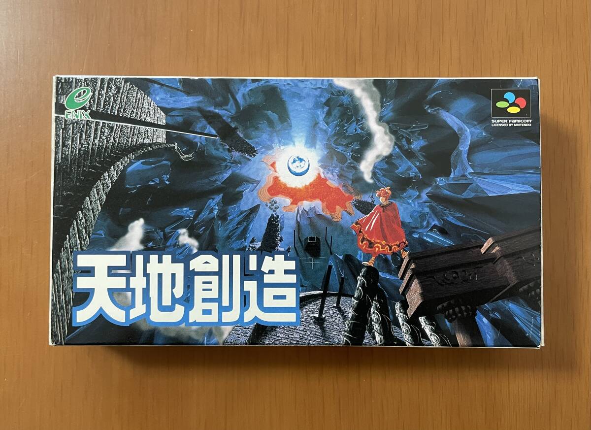 ENIX スーパーファミコン　天地創造　箱説ハガキ付き