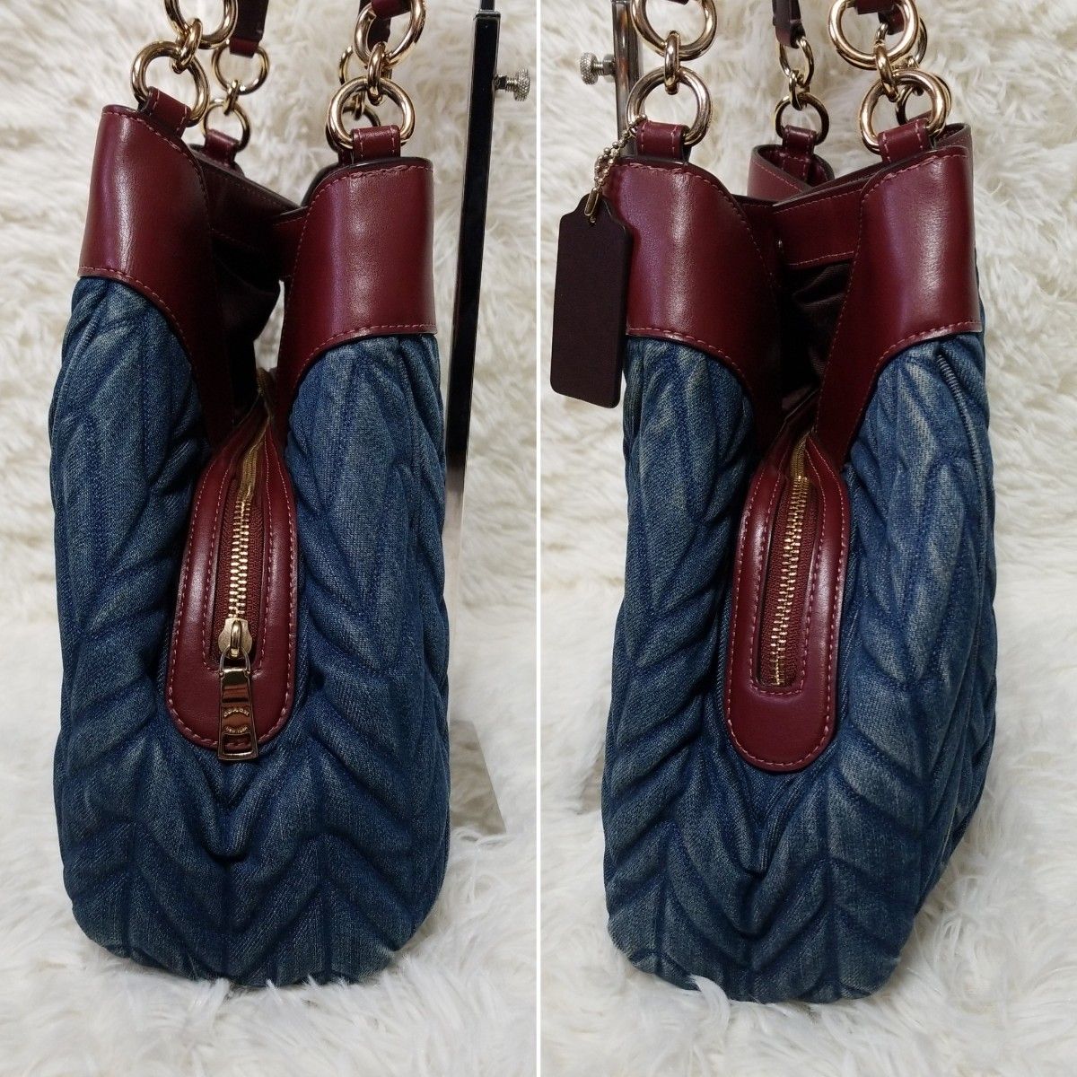 COACH コーチ キルティングデニム レクシー ショルダーバッグ COACH コーチ キルティングデニム レクシー ショルダーバッグ