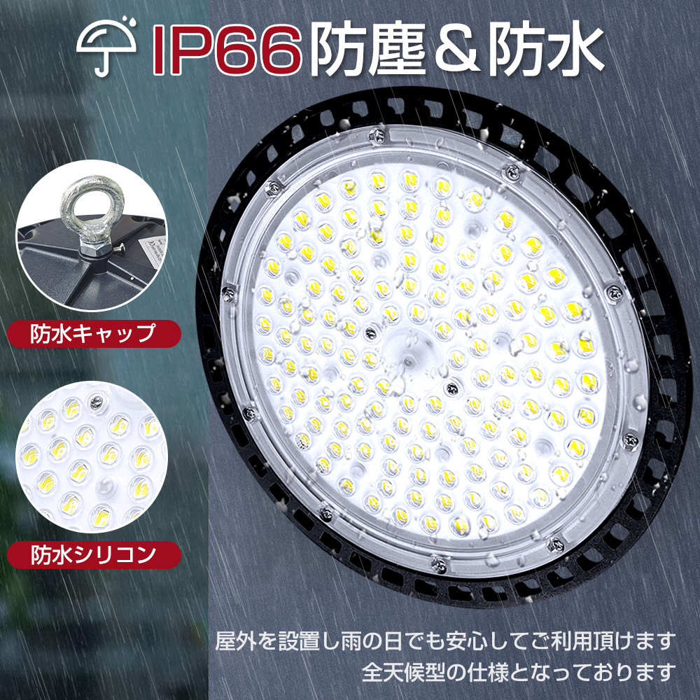 新品 LED 投光器 100w高輝度 16000ML 屋外 防水 IP66 照明 ワークライト パネル 夜間照明 防災グッズ アウトドア キャンプ 非常灯 LVYUANの画像6