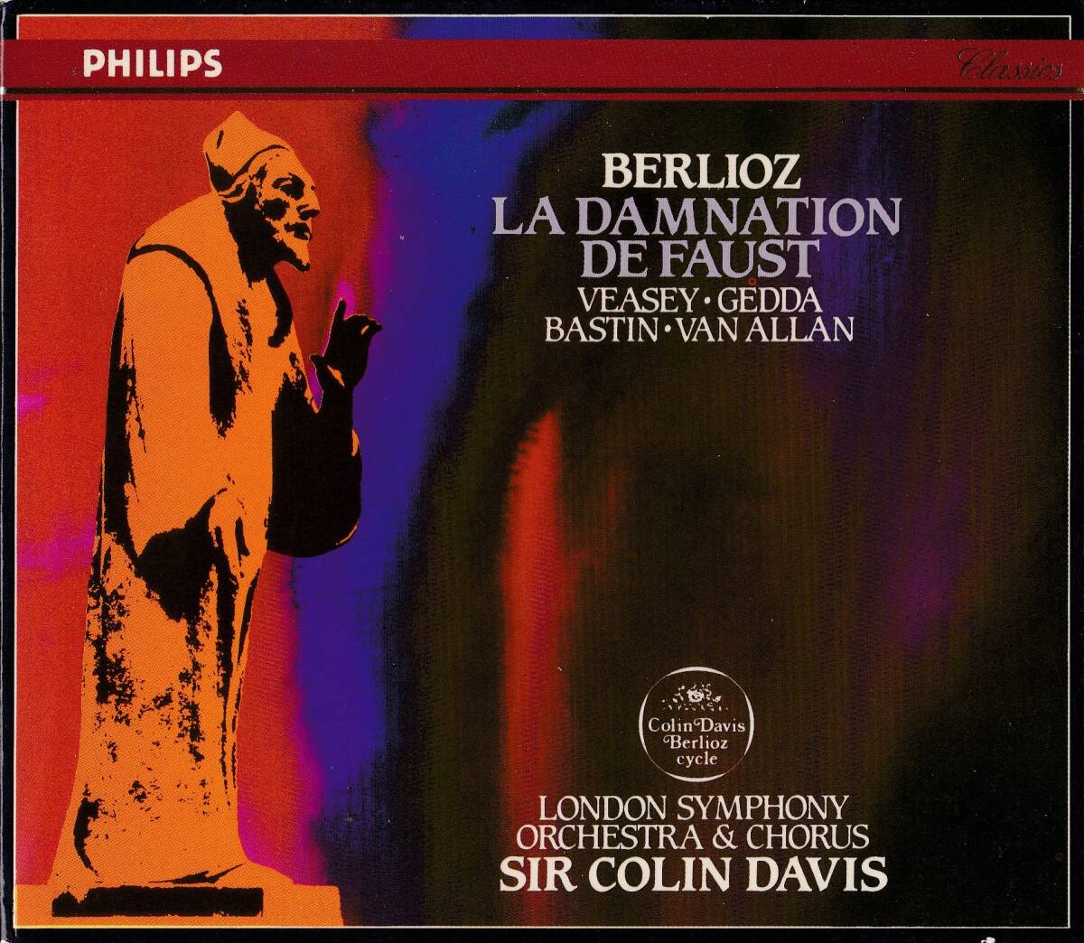 廃盤超希少 2CD 初期西独盤 コリン・デイヴィス ロンドン交響楽団 ベルリオーズ 劇的音楽『ファウストの劫罰』 全曲の画像1