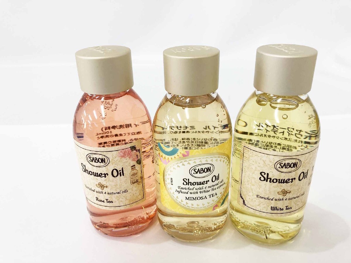 訳あり SABON サボン シャワーギフト ティーセレモニー シャワーオイル ミニサイズ 3種セット_画像3