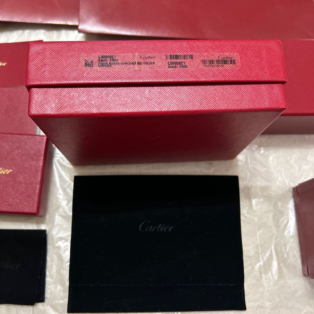 カルティエ 空箱 保存袋 紙袋 セット Cartier BOX 空き箱 箱 ショップ袋 時計 アクセサリー 革小物 ショッパーの画像3