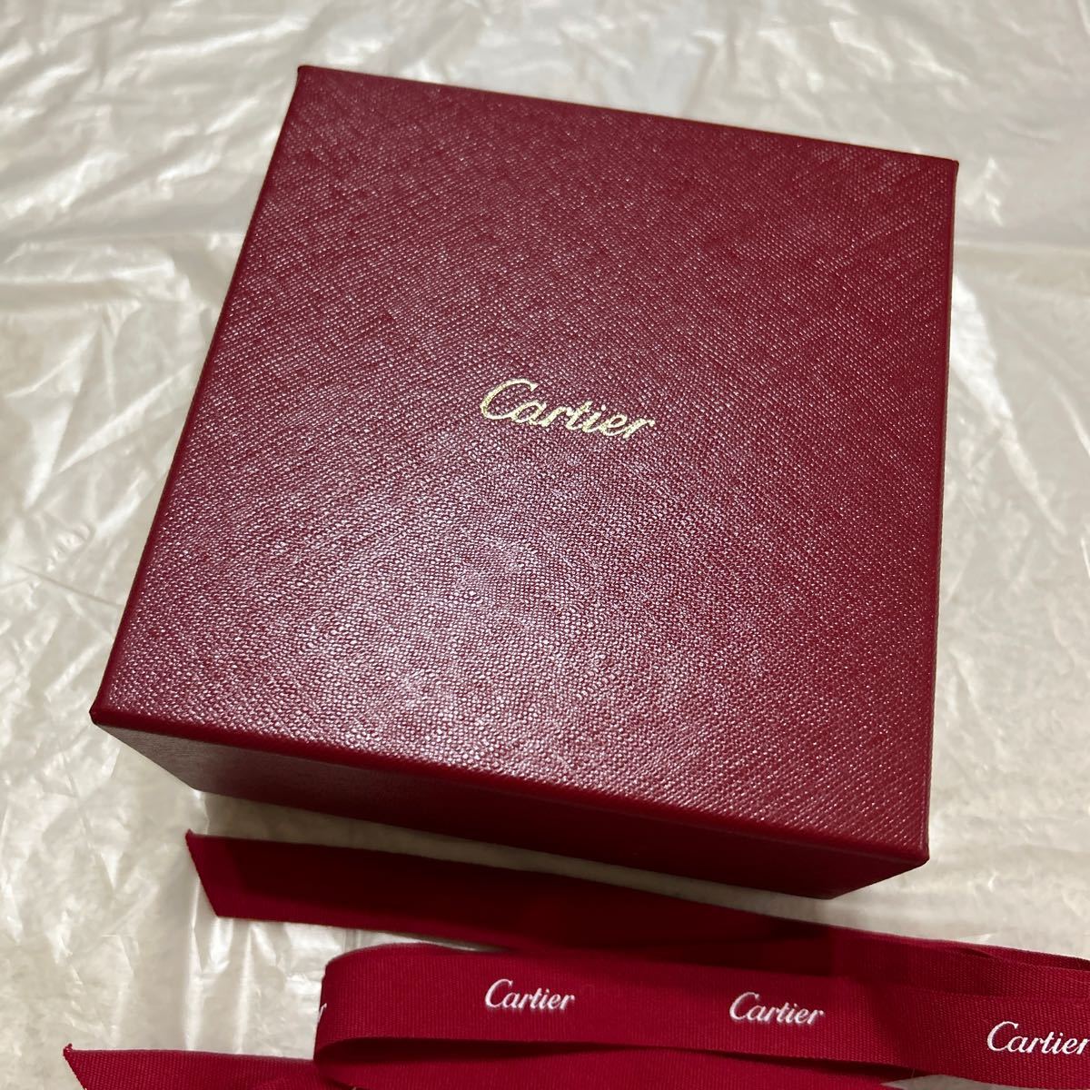 カルティエ ラブブレスレット 空箱 ケース ブレスレットケース BOX 空き箱 箱 化粧箱 ラブブレス Cartier リボンの画像6