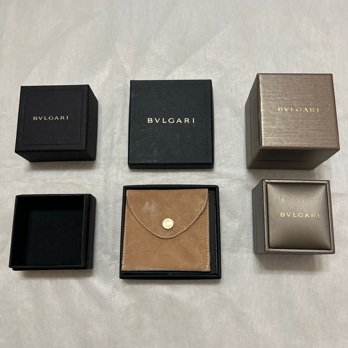 ブルガリ　アクセサリー　空箱　セット　BVLGARI 指輪 リング　アクセサリーケース　リングケース　BOX 空き箱 箱　_画像1