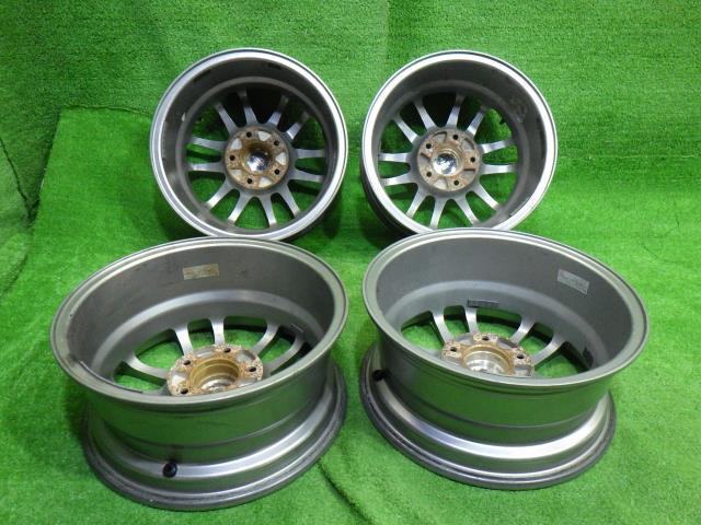  used non-genuine wheel aluminium 15 -inch 6.5J 5 hole 4ps.@114.3
