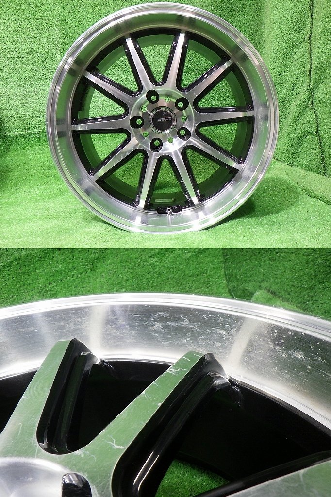 中古 18インチ 18×8.5J/9.5J 5穴 5ZIGEN FIREBALL RR 社外 アルミホイール 4本セット ビックキャリパー対応 フェアレディZ フーガなどの画像5