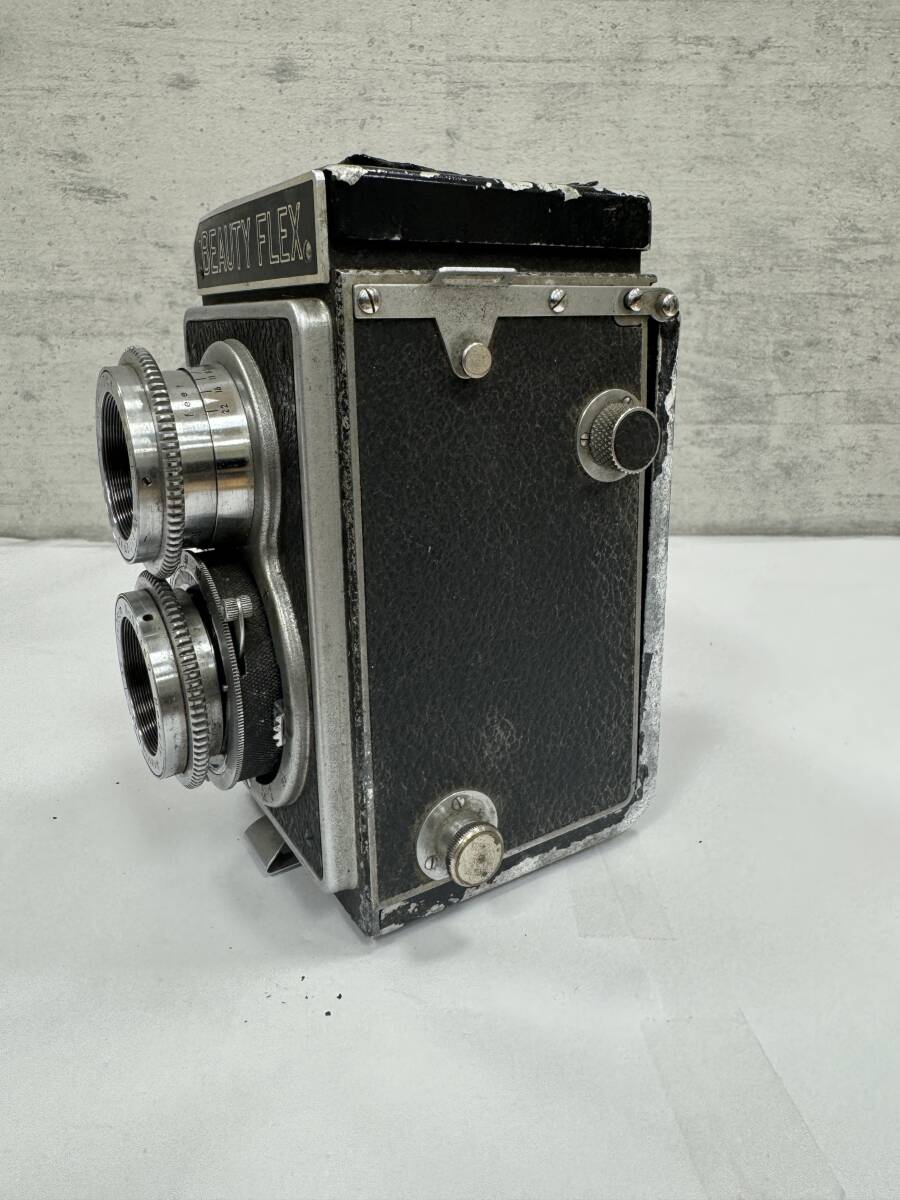 #8873 「PRIMOFLEX・二眼レフカメラ」東京光学 BEAUTY FLEX ビューティーフレックス KONICA EXTENSION BELLOWS II まとめ 現状品の画像6