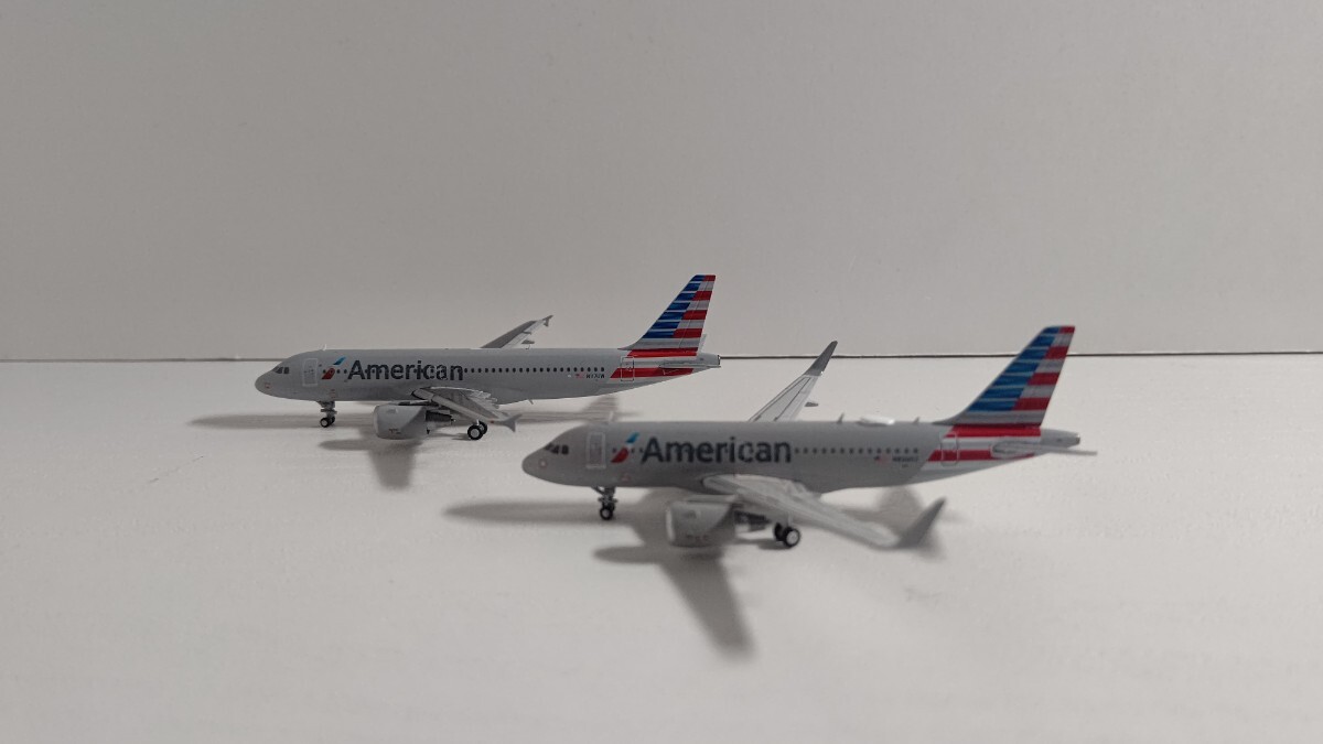 1/400 Gemini Jets ジェミニ ジェッツ American Airlines AIRBUS A319 / A320 旅客機 2機セット ①_画像2