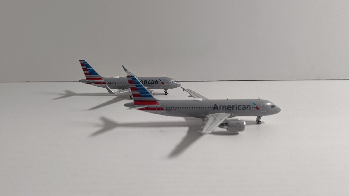 1/400 Gemini Jets ジェミニ ジェッツ American Airlines AIRBUS A319 / A320 旅客機 2機セット ②_画像3