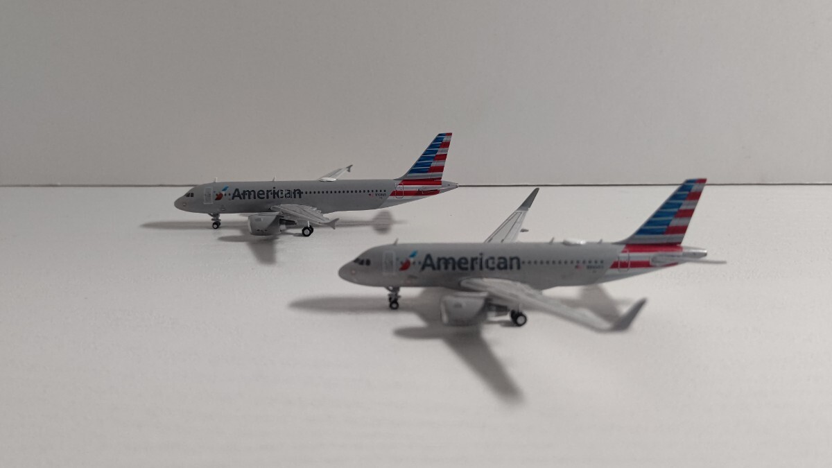 1/400 Gemini Jets ジェミニ ジェッツ American Airlines AIRBUS A319 / A320 旅客機 2機セット ②_画像2