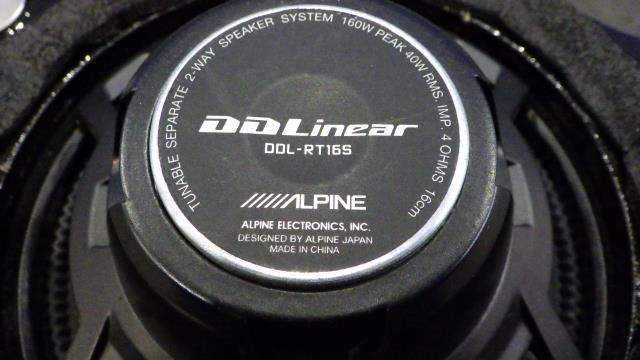 【宮城 塩釜発】中古 スピーカー ヴォクシー DBA-ZRR70W 社外品 ALPINE（アルパイン） DDL-RT16S ドア用 MIDのみ 2個セット_画像9