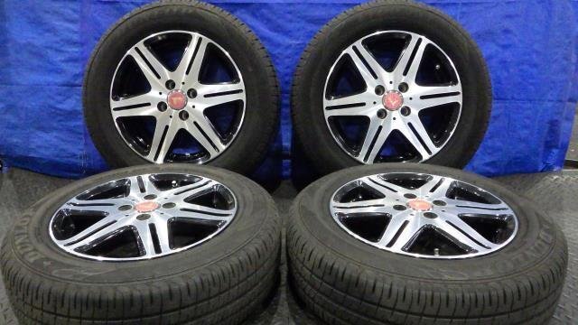 【宮城 塩釜発】中古 サマータイヤ・ホイールセット ダンロップ エナセーブ EC204 185/65R15 2022年06週 8分山 ※個人宛発送不可_画像1