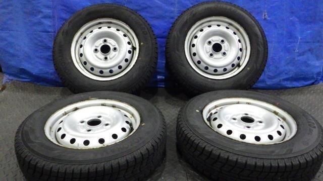 【宮城 塩釜発】中古 冬タイヤ・純正ホイールセット 4本 ムーヴ L160S 145/80R13 ヨコハマ iceGUARD iG60 2022年製 10分山※個人宛発送不可_画像1