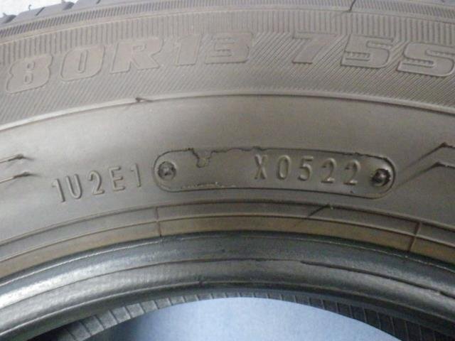 【青森発】中古 イエローハット サマー 夏 タイヤ ECOFINE 145/80R13 4本 2022年製＜個人宛て発送不可商品＞_画像5