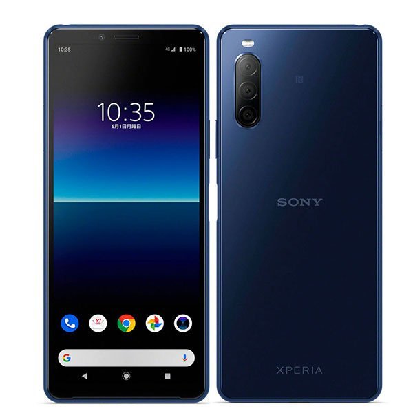 バッテリー80％以上 良品 SO-41A Xperia 10 II ブルー 中古 SIMフリー SIMロック解除済_画像1