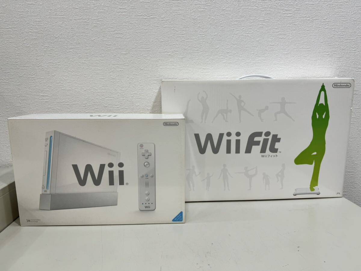 ◇Nintendo ニンテンドー Wii RVL-001 本体 任天堂 コントローラー wiifit Wiiフィット まとめ売り 通電確認済の画像5