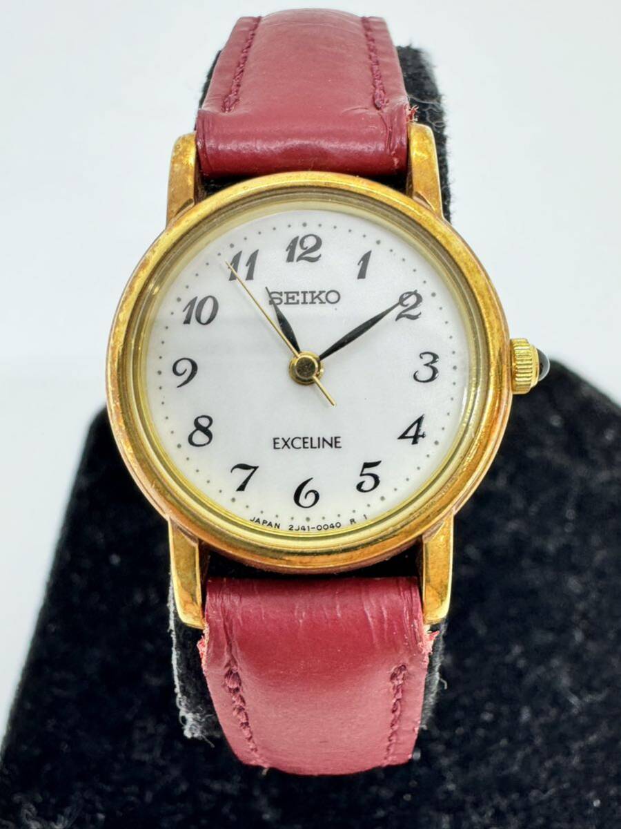 買得 SEIKO 総重量 2J41-0020 18KT エクセリーヌ EXCELINE セイコー エクセリーヌ