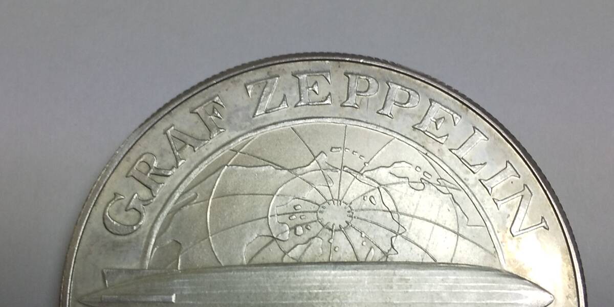 ドイツ ワイマール共和国 5ライヒスマルク 銀貨 1929年 量目24.86g 直径約36.05mm 現状品_画像6