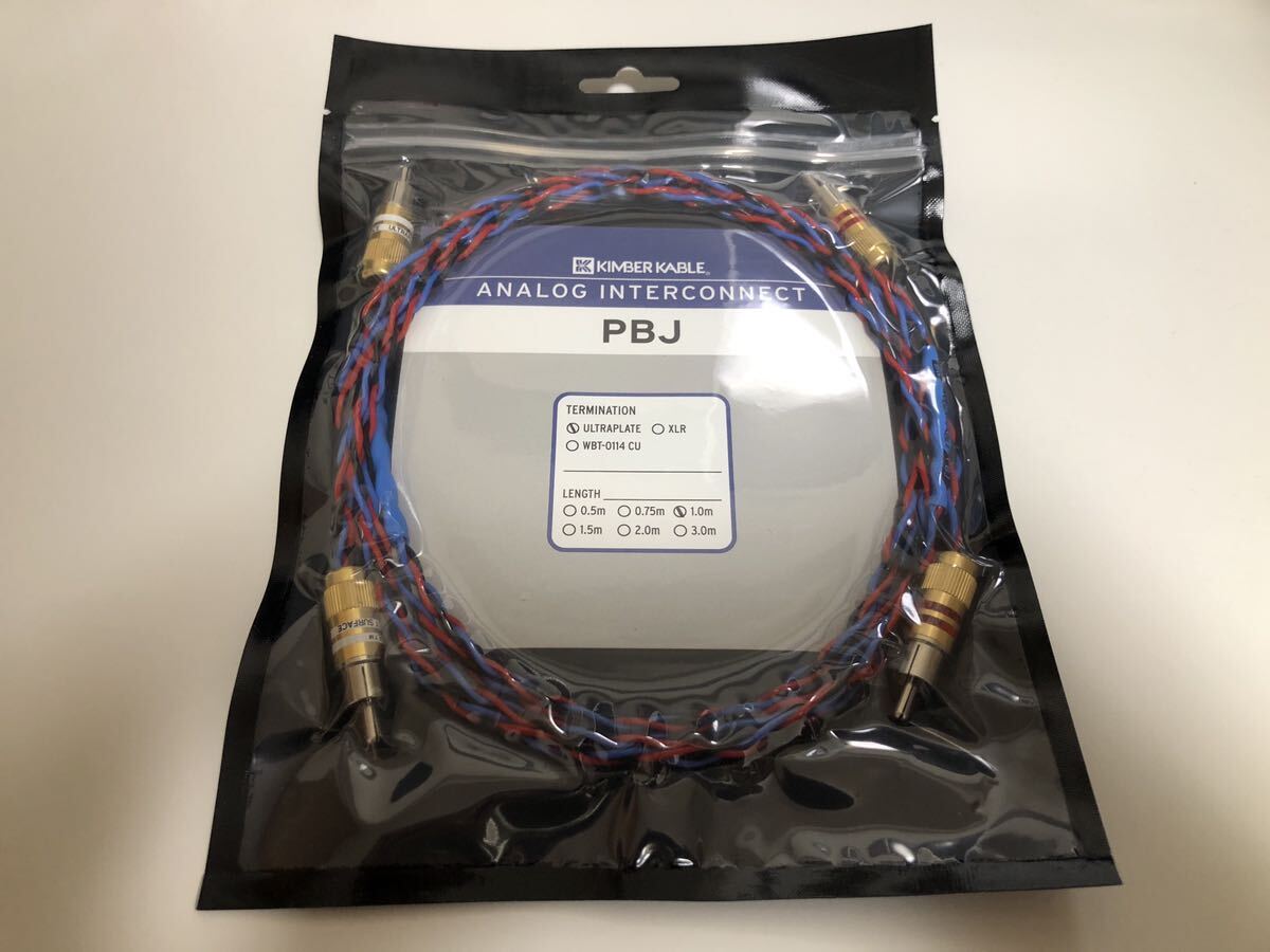未開封 KIMBER KABLE PBJ 1m ペア brand new キンバーケーブル 未開封 KIMBER KABLE PBJ 1m ペア brand new キンバーケーブル