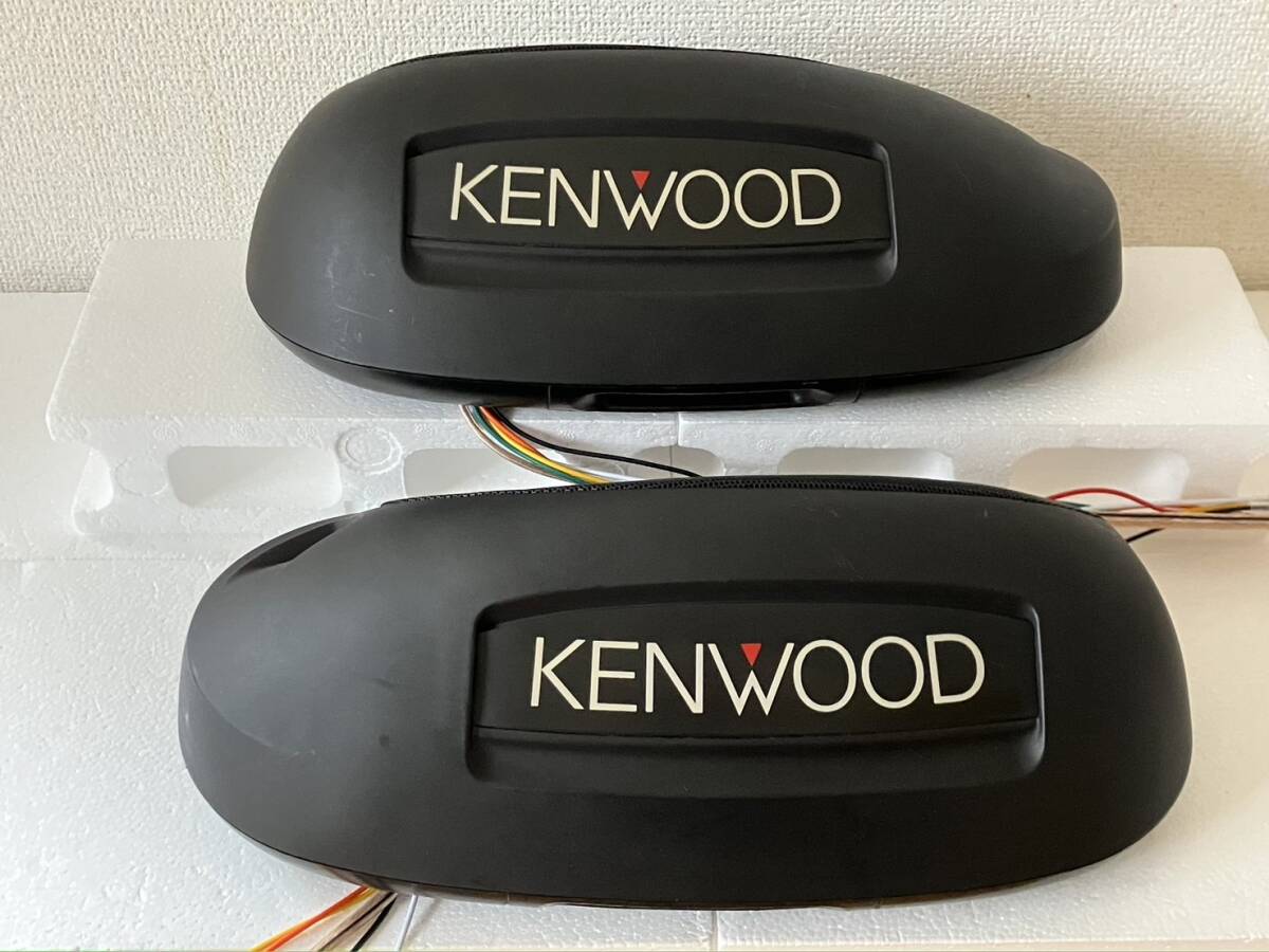 kenwood KSC-404 7070仕様 イルミ/ブレーキ/流れるシーケンシャルウインカーLED連動化 メインスピーカー交換 旧車ケンウッドネオクラハイソ_背面状態　スレ小　小傷