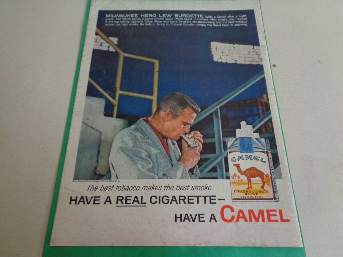 即決 広告 アドバタイジング タバコ シガレット キャメル １９５０ｓ ＧＩＮ ジン ウォッカ ＶＯＤＫＡ レトロ パッケージの画像1