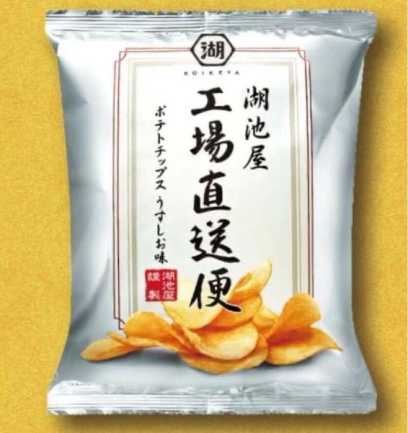 Фабрика озера Ikeya напрямую доставку картофельных чипсов Ushio Take 80G 1 Сумка для закуски кондитерские изделия