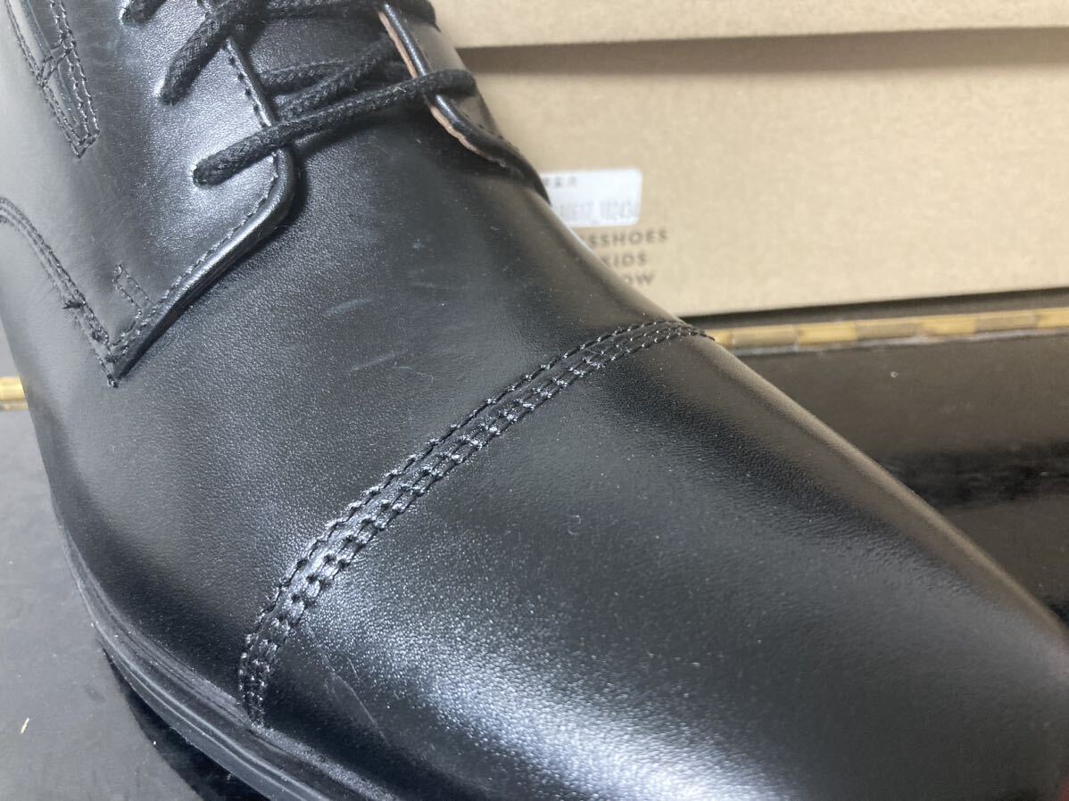 新品未使用Clarks(クラークス) ティルデンキャップ ビジネスシューズブラック黒25cm本革本皮革靴皮靴ビジネスカジュアルビジカジフォーマル_画像6