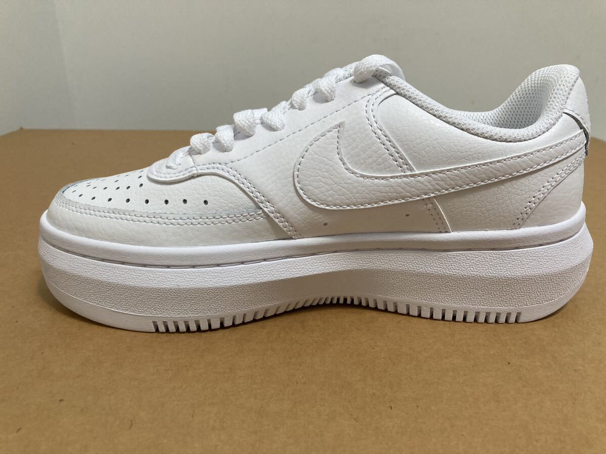 新品24cmナイキコートビジョンアルタホワイト白LTR COURTVISIONエアフォース1AF1好きに厚底スニーカーNIKEレディーススニーカー_画像8