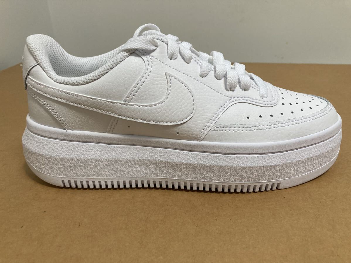 新品24cmナイキコートビジョンアルタホワイト白LTR COURTVISIONエアフォース1AF1好きに厚底スニーカーNIKEレディーススニーカー_画像7