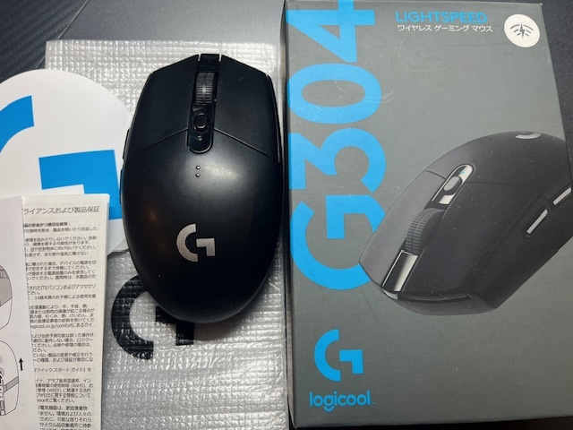 ロジクール G304 LIGHTSPEEDワイヤレスゲーミングマウス G304 （ブラック）_画像1