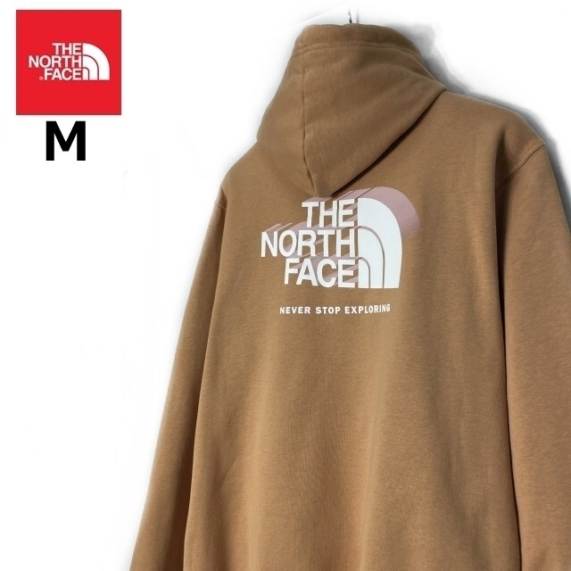 1円～!売切!【正規新品】THE NORTH FACE◆BOX NSE PULLOVER HOODIE パーカー バックプリント 2023最新 US限定 男女兼用(M)茶 181130-30_画像1