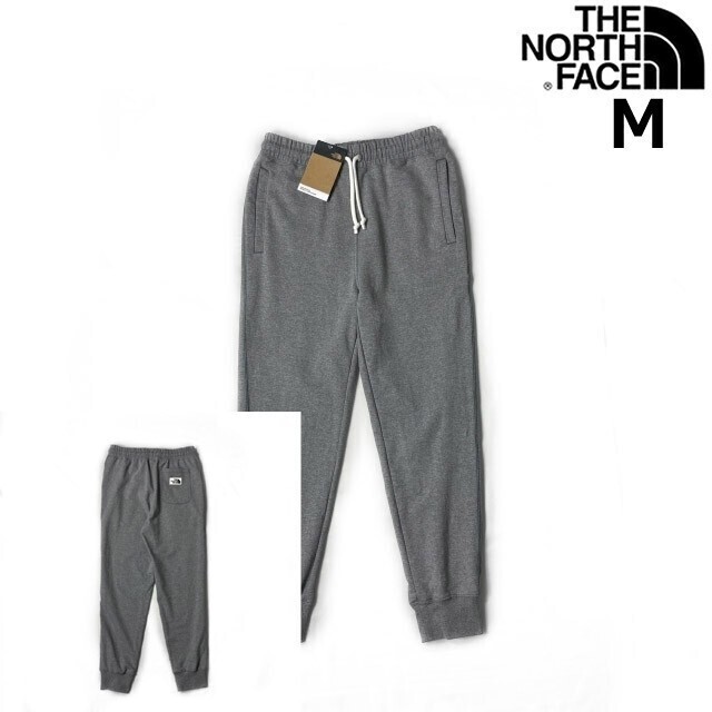 1円～!売切!【正規新品】THE NORTH FACE◆HERITAGE PATCH JOGGERS ジョガーパンツ US限定 ロゴパッチ 裏起毛(M)グレー 190110-25_画像2