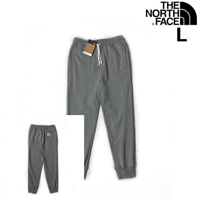 1円～!売切!【正規新品】THE NORTH FACE◆HERITAGE PATCH JOGGERS ジョガーパンツ US限定 ロゴパッチ 裏起毛(L)グレー 190110-25_画像2