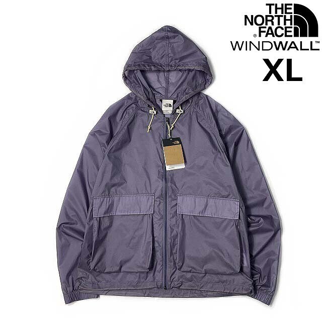 1円～!売切!【正規新品】THE NORTH FACE HERITAGE WIND JACKET フルジップ ウィンド パーカー US限定 ナイロン 防風 撥水(XL)紫② 180915-5の画像2