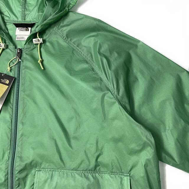 1円～!売切!【正規新品】THE NORTH FACE◆HERITAGE WIND JACKET フルジップ ウィンド パーカー US限定 ナイロン 防風 撥水(XXL)緑 180915-5_画像4