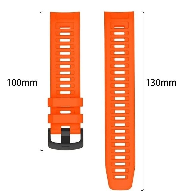 Compatible for Garmin Instinct 2/Instinct/Esportsなど　交換バンド (オレンジ)