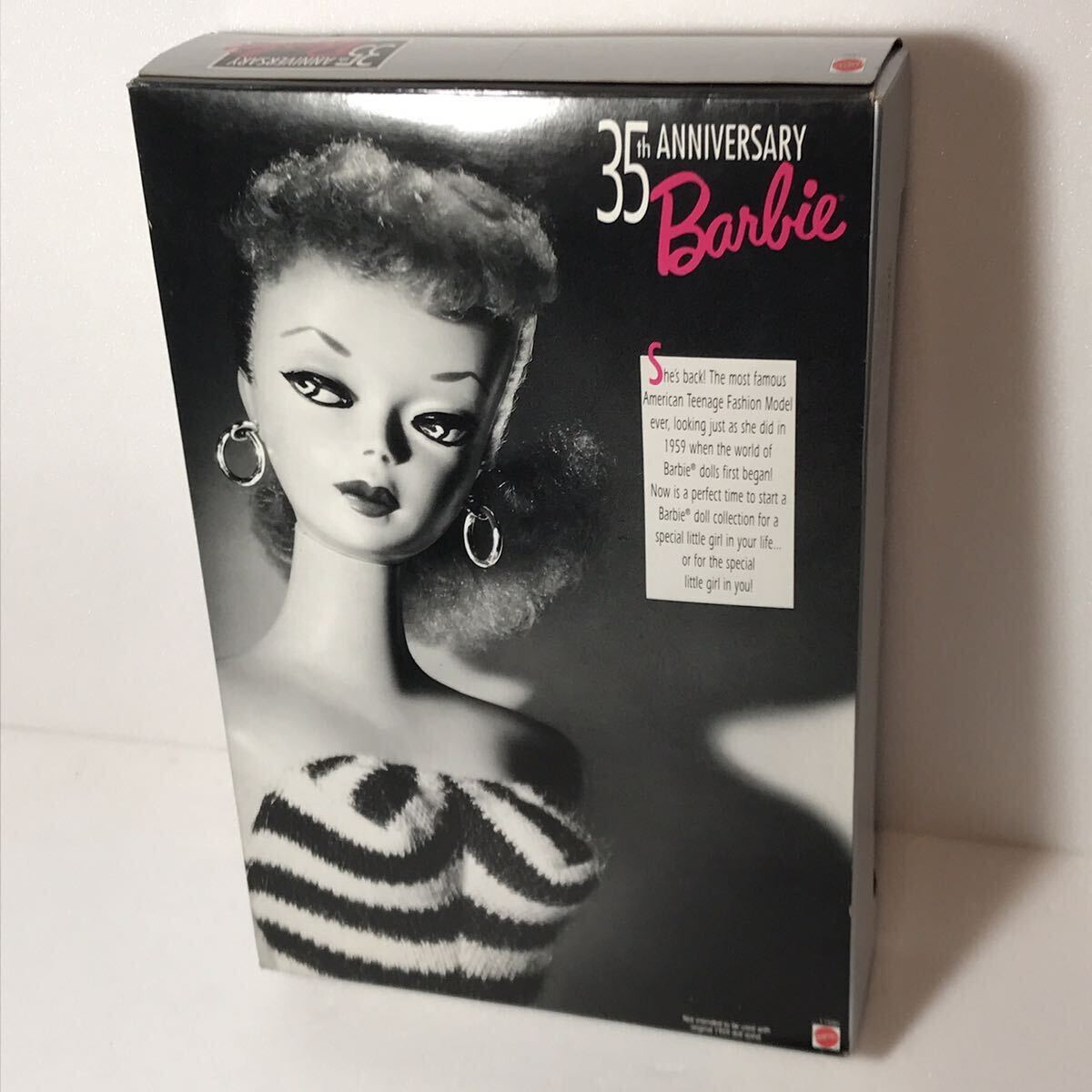 未開封 35th Anniversary barbie 35周年記念 1959 復刻版 バービー 人形 金髪 DOLL ＆ PACKAGE 箱入り　マテル社_画像10