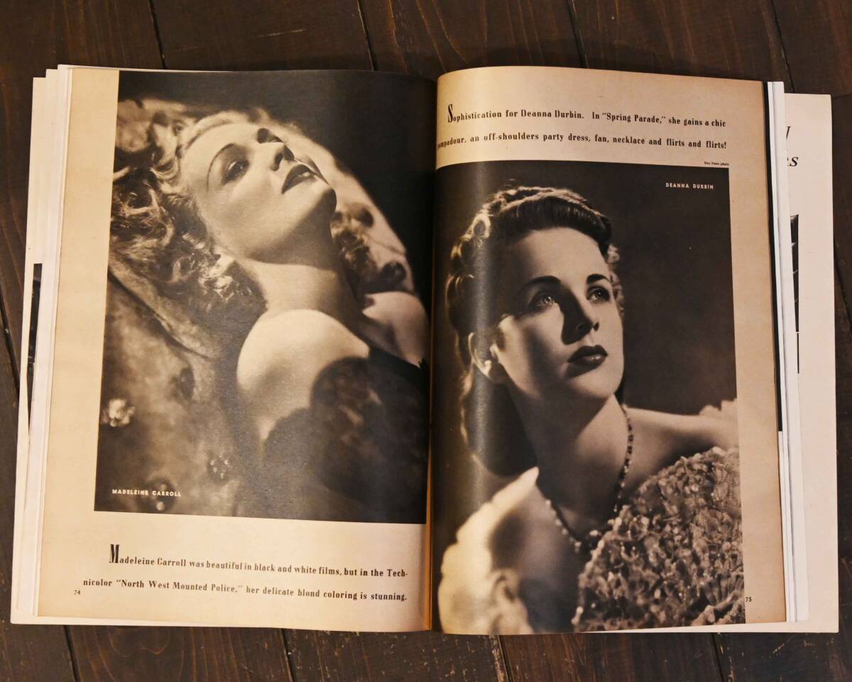 0692 洋書 雑誌 1940年 Picture Play 12月号 1940s ニュース 写真 ファッション 美容 貴重資料 ヴィンテージの画像7