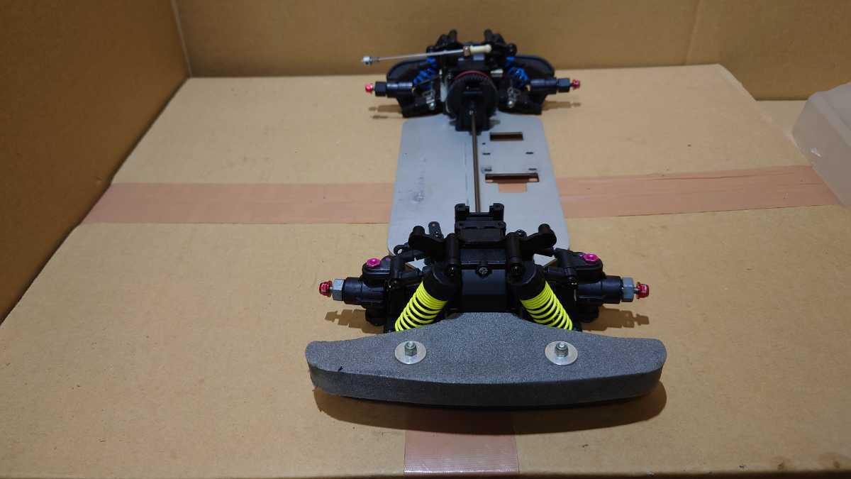 田宮　TG-10　シャーシ　部品取車両　【検索用】V-one R FW Super Ten FW 田宮 TNS　TG10　HPI DRX　エンジンラジコン_画像6