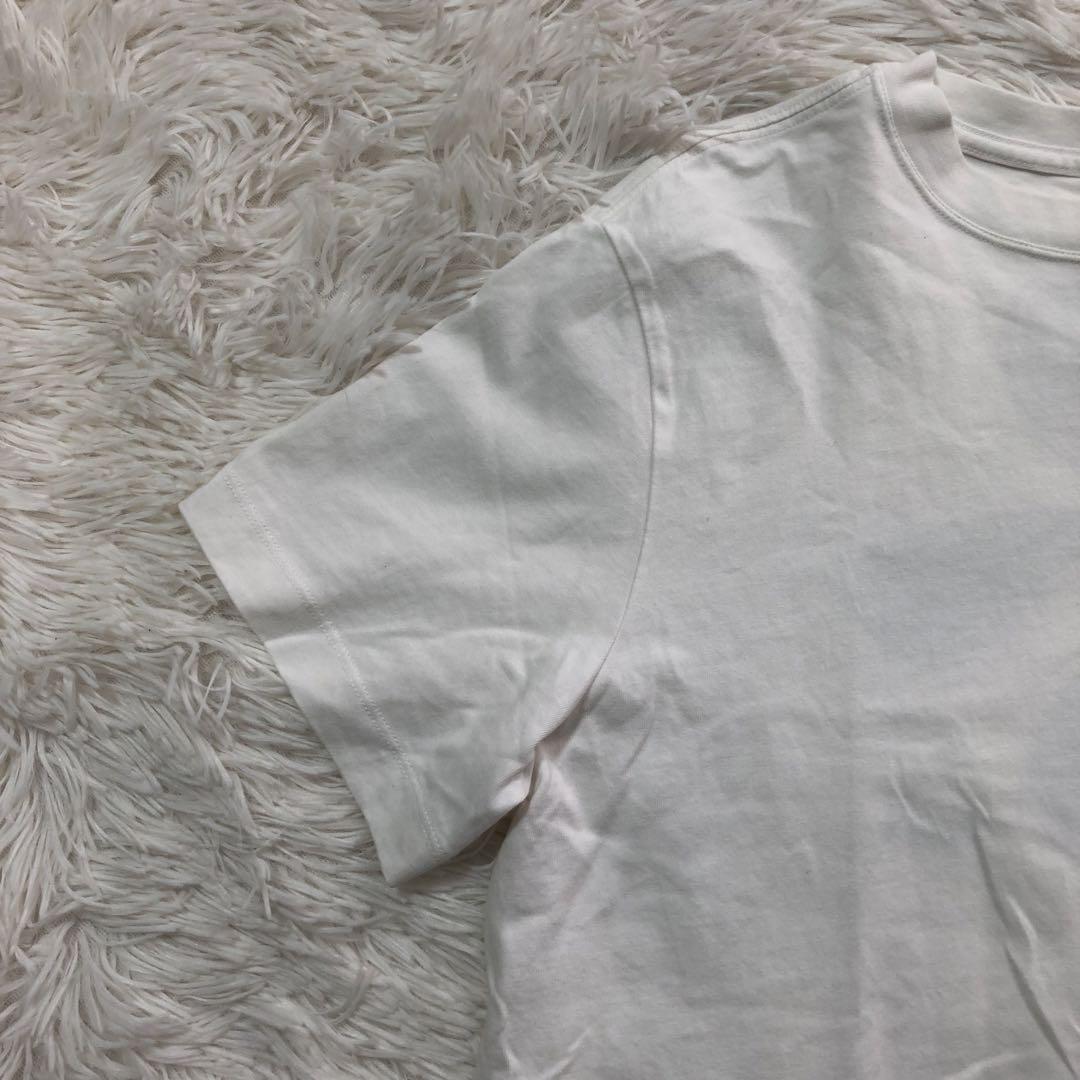 NIKE ナイキ Tシャツ 半袖 カットソー 白ティー ホワイト 白色 風車ロゴ ブランドロゴ プリント レディース 女性 メンズ 男性 L 165/88A