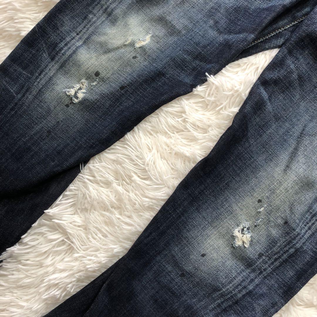 DSQUARED2 Dsquared Denim pants jeans ji- bread trousers paint damage man men's 48 M corresponding American Casual M