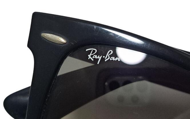  RayBan солнцезащитные очки Wayfarer черный RB2140-F 901/32 52*22 размер градация [ б/у ]