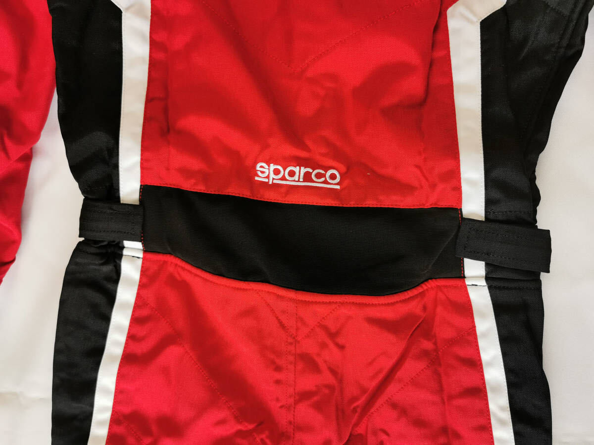 新品 SPARCO スパルコ カートスーツ KERB 赤/黒/白 140cm(ジュニアサイズ)の画像4
